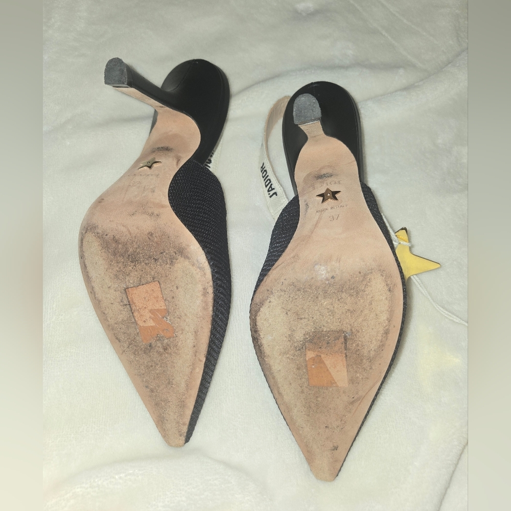 J'Adior Slingback PumpBlack Technical Fabric 37/ US 6.5 - Picture 8 of 17